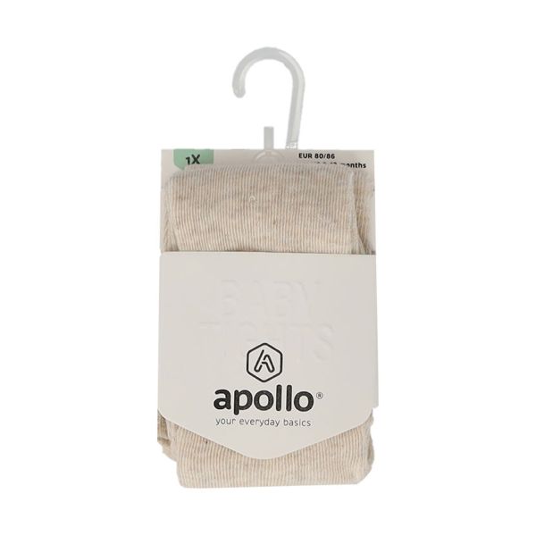 Apollo Basic Cotton Maillot - Maat 56/62 - Light Beige Melange