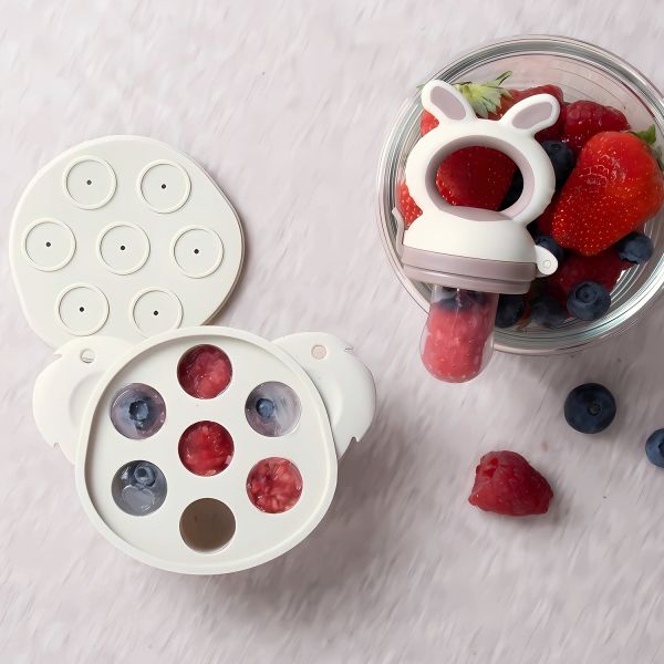 Bo Jungle Fruit Feeder Silicone Tray - Dune Bo Jungle Fruit Feeder Silicone Tray - Dune