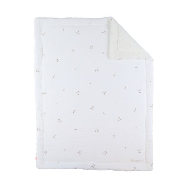 Noukie's F&O Deken - 75 x 100 cm - Mousseline/Sherpa - Wit Noukie's F&O Deken - 75 x 100 cm - Mousseline/Sherpa - Wit