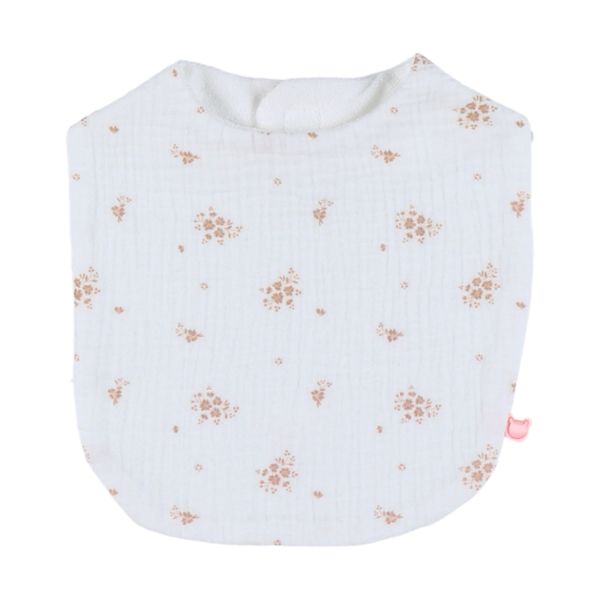 Noukie's Slabbetjes Set - Vintage Flowers - Wit/Roze Noukie's Slabbetjes Set - Vintage Flowers - Wit/Roze