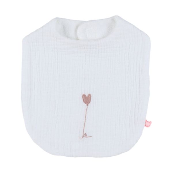 Noukie's Slabbetjes Set - Vintage Flowers - Wit/Roze Noukie's Slabbetjes Set - Vintage Flowers - Wit/Roze