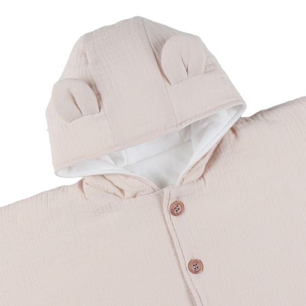 Noukie’s Poncho - Dino - Beige - 6-18 mnd Noukie’s Poncho - Dino - Beige - 6-18 mnd