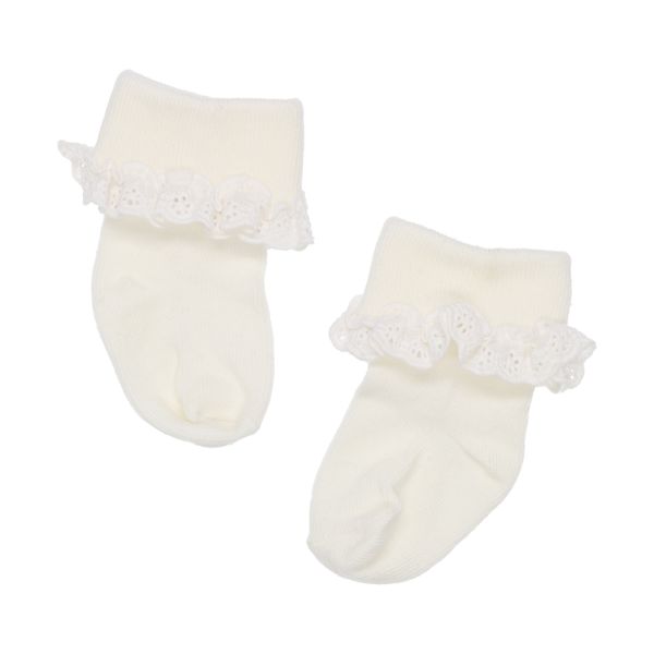 BD Collection Sokjes Kant - 3 Stuks - 0-6mnd - Multi Pink