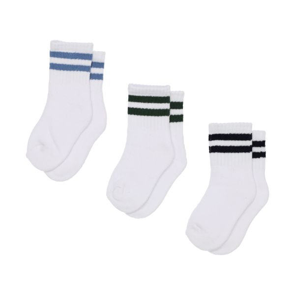 BD Collection Sportsokjes - 3 Stuks - 0-6mnd - Multi White BD Collection Sportsokjes - 3 Stuks - 0-6mnd - Multi White