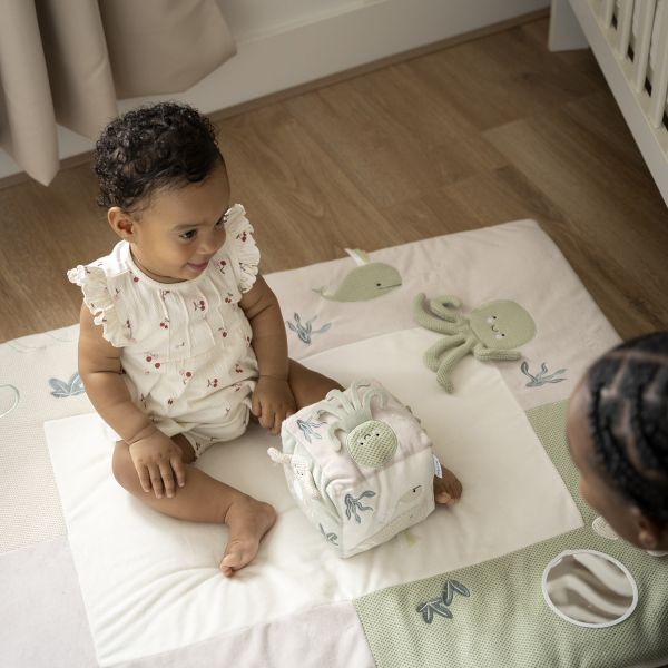 Baby's Only Boxkleed - Animals - 75x95 cm - Laurel Green/Warm Linen