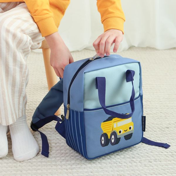 A Little Lovely Company Little Square Backpack - Dump Truck A Little Lovely Company Little Square Backpack - Dump Truck