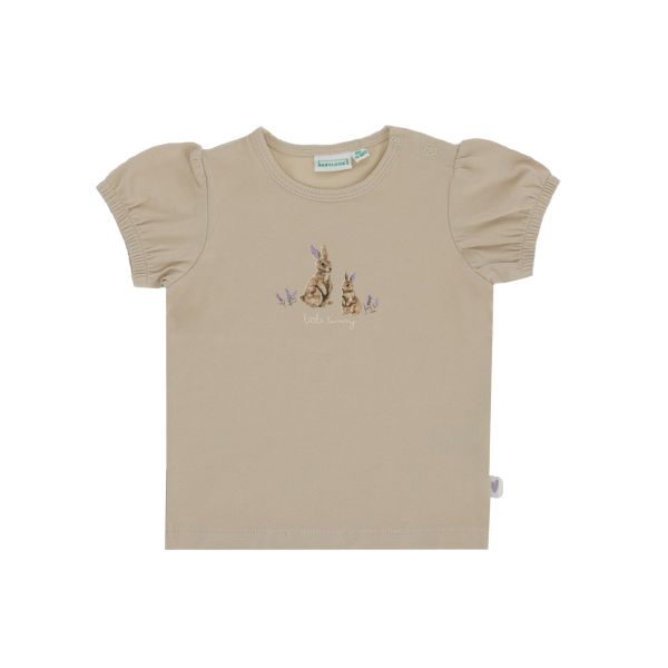 Babylook Lavender T-Shirt Korte Mouw Bunny - Maat 68 - Oyster Gray