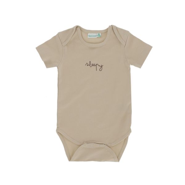 Babylook Romper Korte Mouw - Maat 68 - Oyster Gray Babylook Romper Korte Mouw - Maat 68 - Oyster Gray