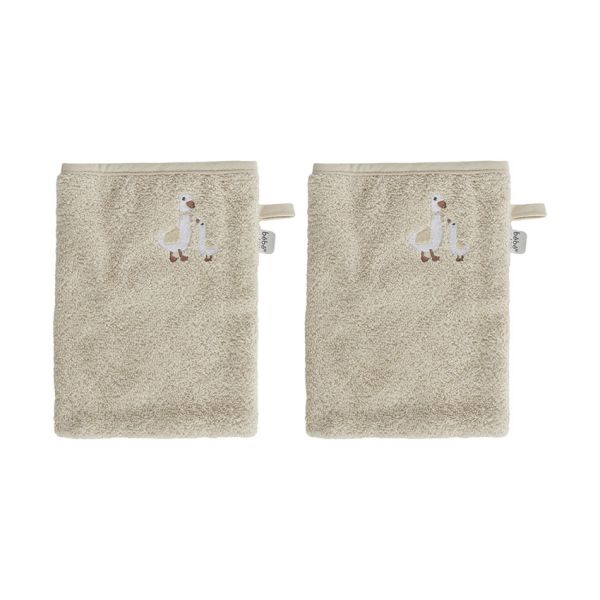 Bébé-Jou Dear Goose Washandjes - 2 Stuks Bébé-Jou Dear Goose Washandjes - 2 Stuks