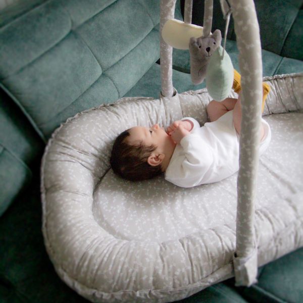 Babyjem Babynest met Speeltjes Grijs Babyjem Babynest met Speeltjes Grijs