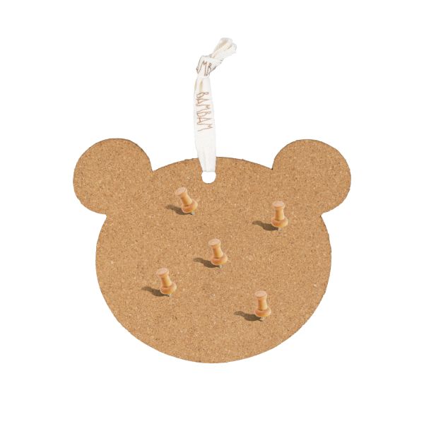 BamBam Cork Bear Pin Board Including 5 Pins BamBam Cork Bear Pin Board Including 5 Pins