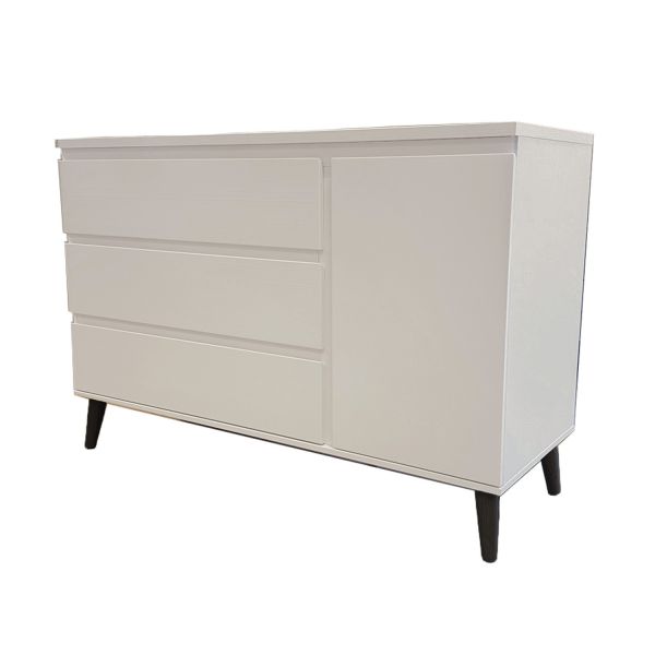 TWF Babykamer Beach Island Clay | Ledikant 70 x 140 - Commode XL - Hanglegkast 2-Deurs