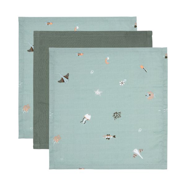 Bébé-Jou Monddoek Hydrofiel Ocean Vibes 3-Pack