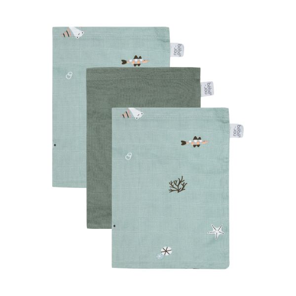 Bébé-Jou Washand Hydrofiel Ocean Vibes 3-Pack