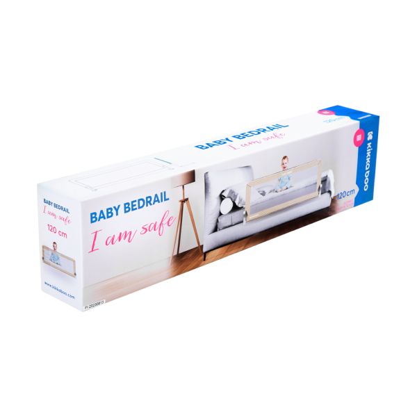 Kikkaboo Bedhek I Am Safe 120cm Grijs Kikkaboo Bedhek I Am Safe 120cm Grijs