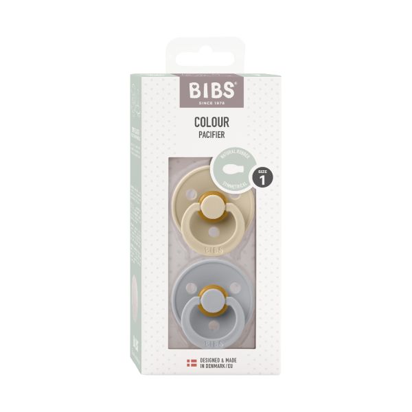 BiBs Fopspeen - Symmetrisch - 2 Stuks - 0-6 Mnd - Vanilla/Cloud BiBs Fopspeen - Symmetrisch - 2 Stuks - 0-6 Mnd - Vanilla/Cloud