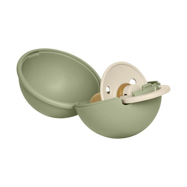 Bibs Fopspeen & Fopspeendoosje Mini Bundel - 0-6 Mnd - Ivory/Sage Bibs Fopspeen & Fopspeendoosje Mini Bundel - 0-6 Mnd - Ivory/Sage