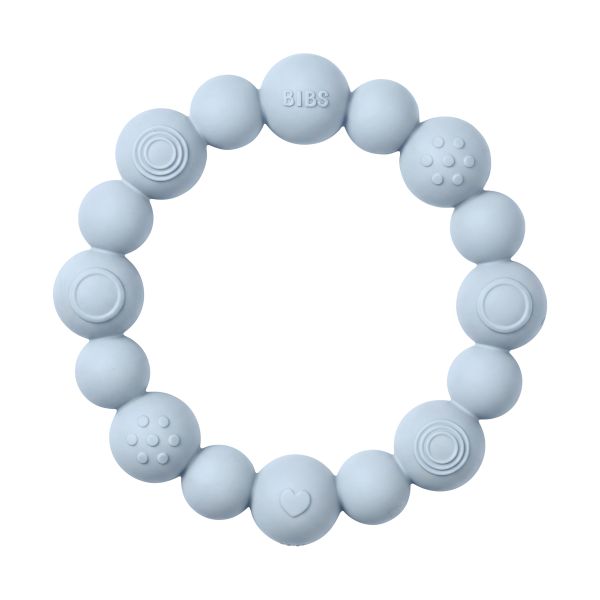 Bibs Kralen Bijtring - Baby Blue