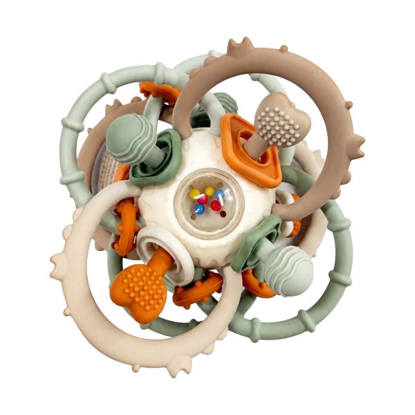 Bo Jungle Siliconen Twist & Rattle Bal
