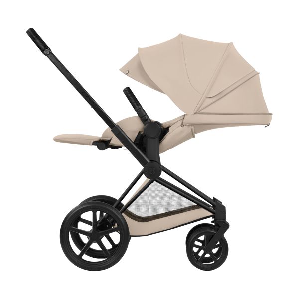 Cybex Priam 5 Comfort 2-in-1 Kinderwagen Matt Black - Cozy Beige
