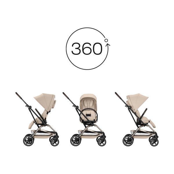 Cybex Eezy S Twist+ 2 - TPE Almond Beige/Beige Cybex Eezy S Twist+ 2 - TPE Almond Beige/Beige