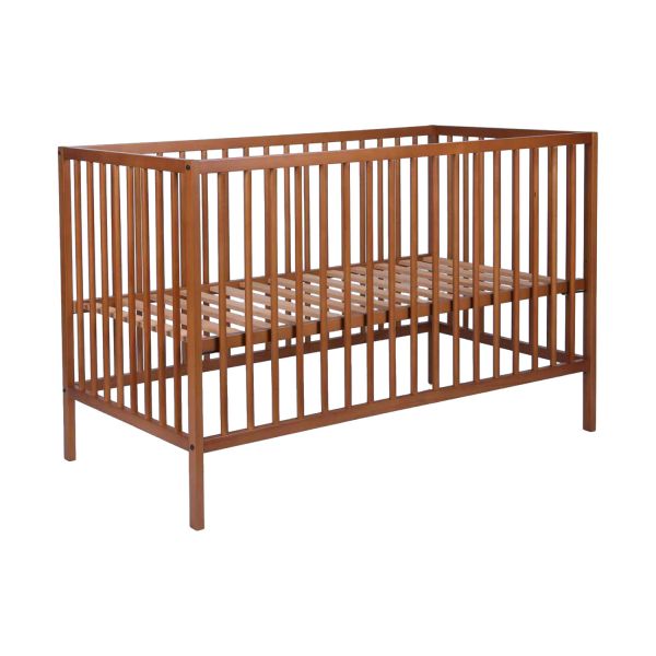Europe Baby Ledikant - Solid Beech - 60 x 120 cm - Walnoot Europe Baby Ledikant - Solid Beech - 60 x 120 cm - Walnoot