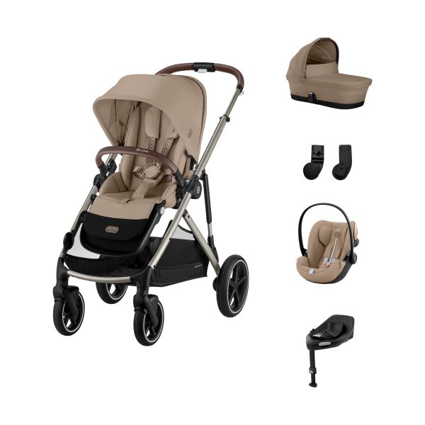Cybex Gazelle S 4-in-1 Kinderwagen Set M - Almond Beige