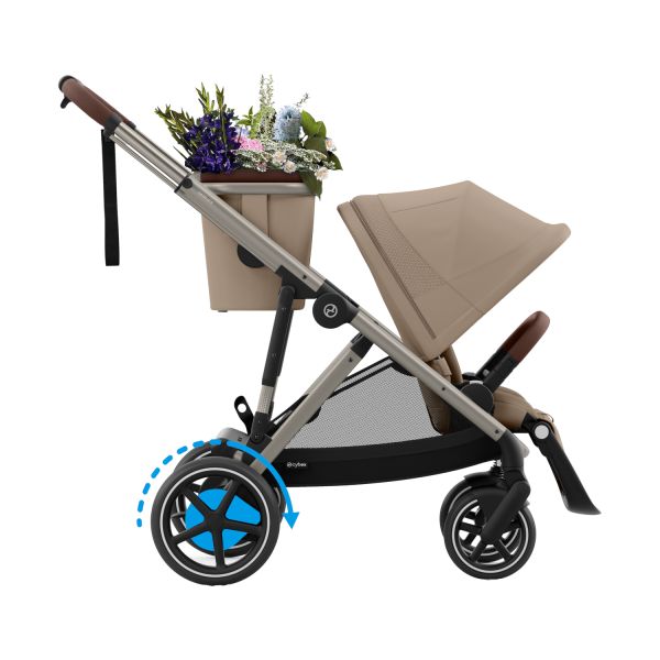 Cybex E-Gazelle S Kinderwagen - Almond Beige Cybex E-Gazelle S Kinderwagen - Almond Beige
