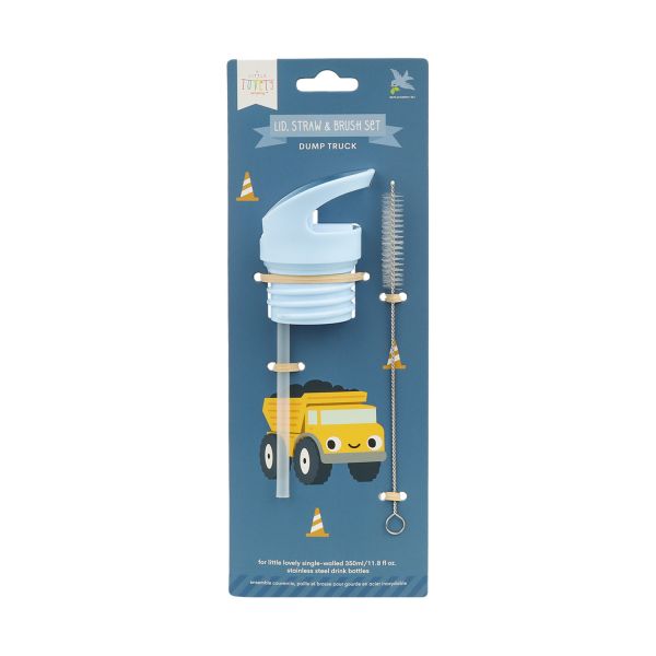 A Little Lovely Company Dop, Rietje en Borstel - Dump Truck