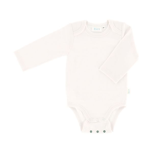 DAY Romper Lange Mouw + Grow-Along - Off White - Mt. 50/56 DAY Romper Lange Mouw + Grow-Along - Off White - Mt. 50/56