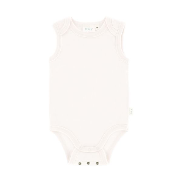 DAY Romper Mouwloos + Grow-Along - Off White - Mt. 50/56 DAY Romper Mouwloos + Grow-Along - Off White - Mt. 50/56