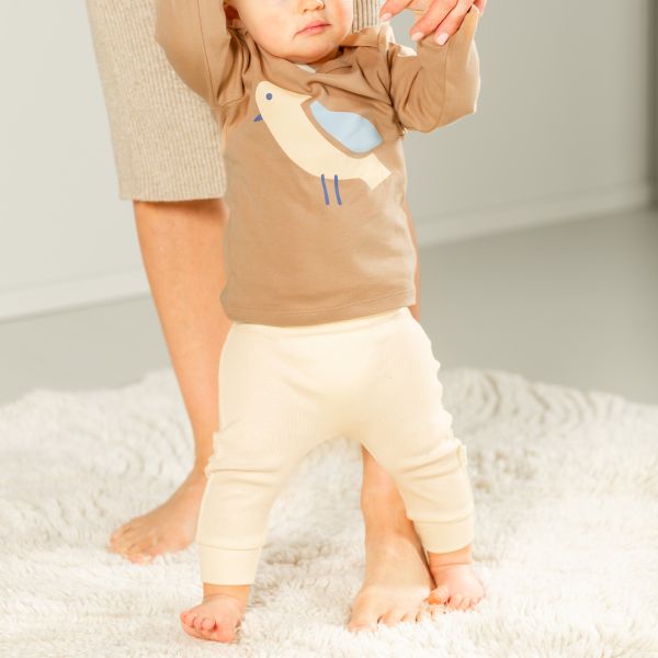 DAY Broekje Rib - Cream - Mt. 50/56 DAY Broekje Rib - Cream - Mt. 50/56
