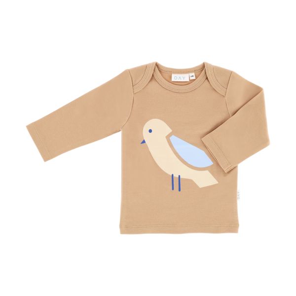 DAY T-Shirt Lange Mouw - Mocha - Mt. 50/56 DAY T-Shirt Lange Mouw - Mocha - Mt. 50/56