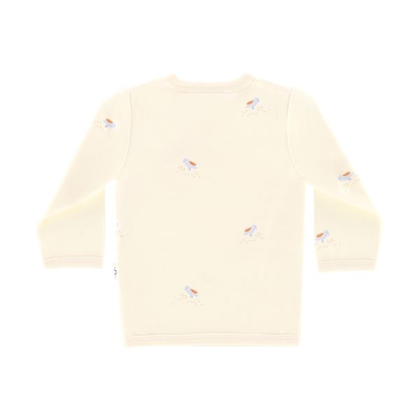 DAY Overslag T-Shirt - Cream - Mt. 50/56 DAY Overslag T-Shirt - Cream - Mt. 50/56