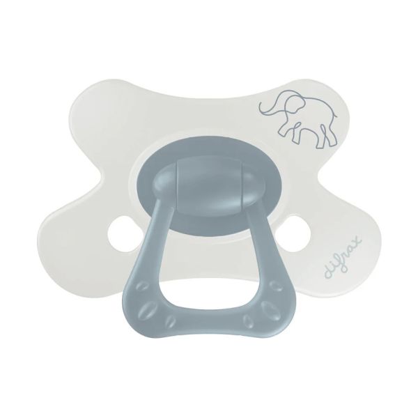 Difrax Natural Fopspeen - 6+ Mnd - Little Grey Elephant