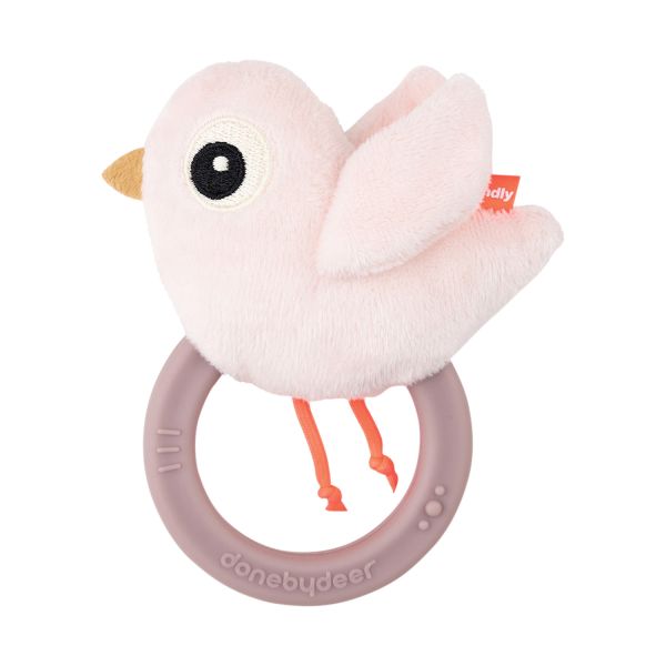 Done By Deer Sonsory Ratlle With Teether Birdee Powder Done By Deer Sonsory Ratlle With Teether Birdee Powder