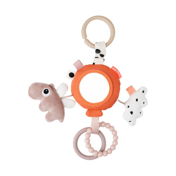 Done By Deer Activity Mirror To-Go Happy Clouds Papaya