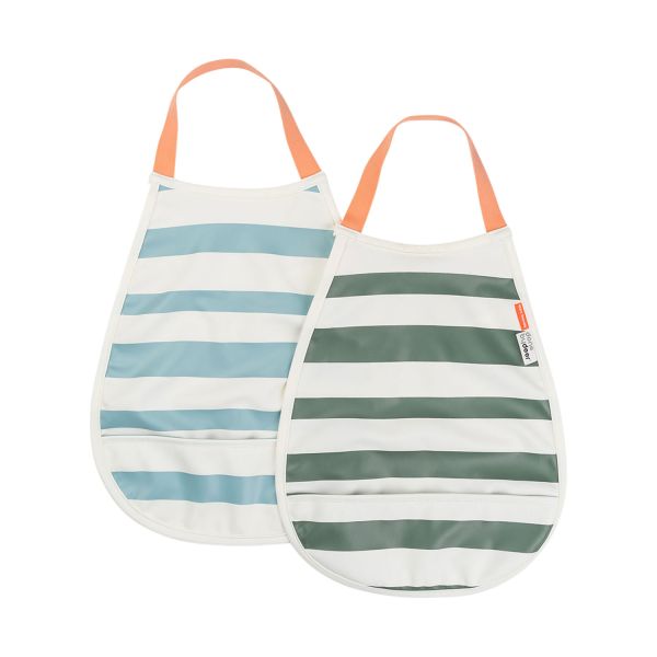 Done By Deer Slab Pull-Over Stripes Blue/Green 2-Pack Done By Deer Slab Pull-Over Stripes Blue/Green 2-Pack