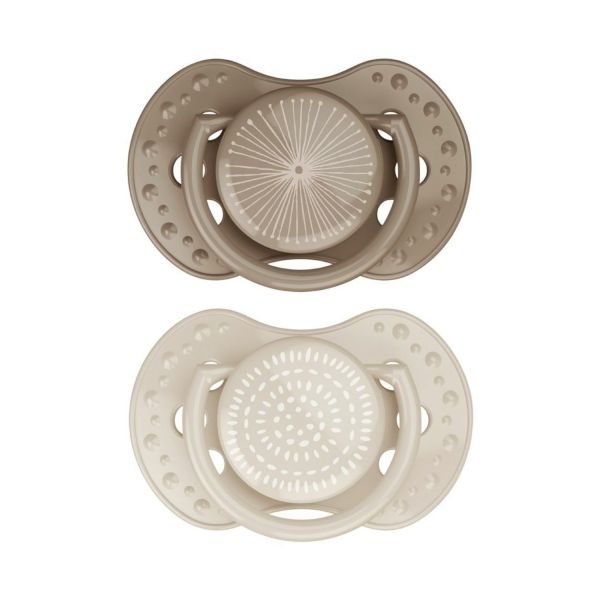 Difrax Fopspeen Dynamisch Harmony Creme - L Brown 0-3 mnd Difrax Fopspeen Dynamisch Harmony Creme - L Brown 0-3 mnd