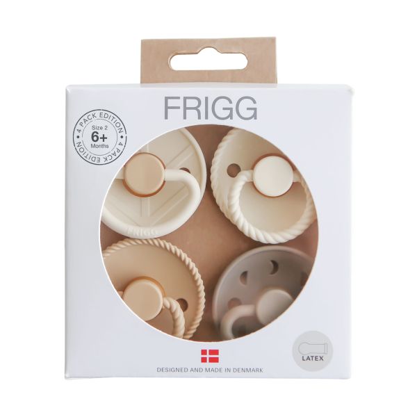 FRIGG Fopspenen - 4-Pack - Crystal Sparkle - Latex - 6–18 Mnd FRIGG Fopspenen - 4-Pack - Crystal Sparkle - Latex - 6–18 Mnd