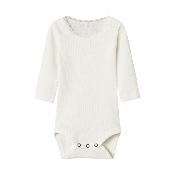 Name It Kab Lace Romper - Maat 56 - Cloud Dancer Name It Kab Lace Romper - Maat 56 - Cloud Dancer