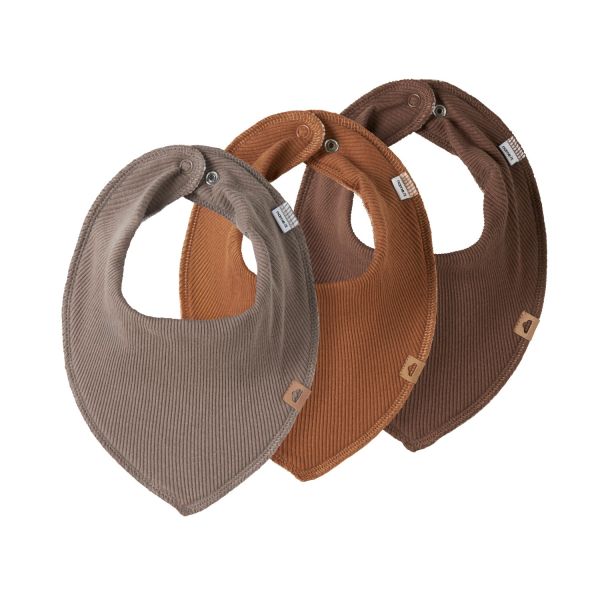 Name It Yvetti Bandana Slabbetjes 3-Pack Mustang / Argan Name It Yvetti Bandana Slabbetjes 3-Pack Mustang / Argan