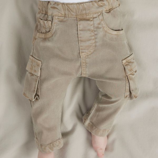 Name It Ben Cargo Broek - Maat 74 - Chinchilla
