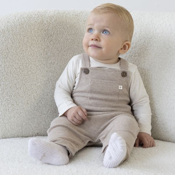 Feetje Tuinbroek Rib The Magic Is In You Taupe Melange 50