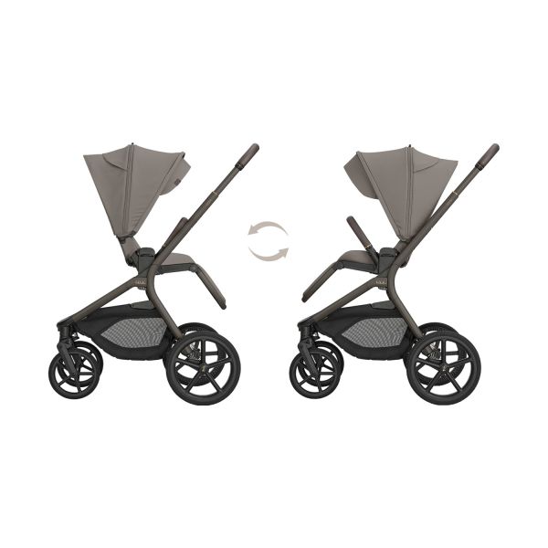 Kikkaboo Goya 2-in-1 Kinderwagen Platinum - Mocca Kikkaboo Goya 2-in-1 Kinderwagen Platinum - Mocca