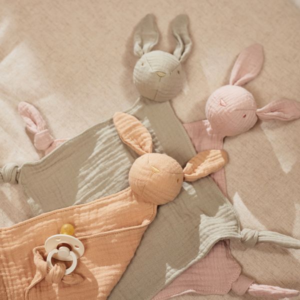 Jollein Speendoekje Bunny Ears Wild Rose Jollein Speendoekje Bunny Ears Wild Rose