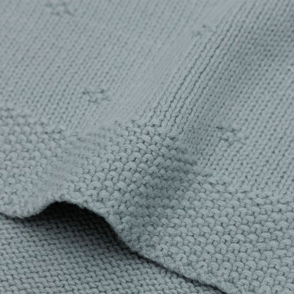 Jollein Cosy Knit Ledikantdeken - 100 x 150 cm - Sea Green