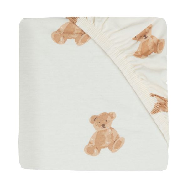 Jollein Wieghoeslaken Jersey 40 x 80/90 cm Teddy Bear Jollein Wieghoeslaken Jersey 40 x 80/90 cm Teddy Bear