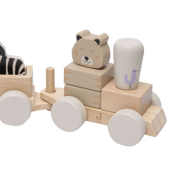 Jollein Jungle Jambo Speelgoedtrein - Hout