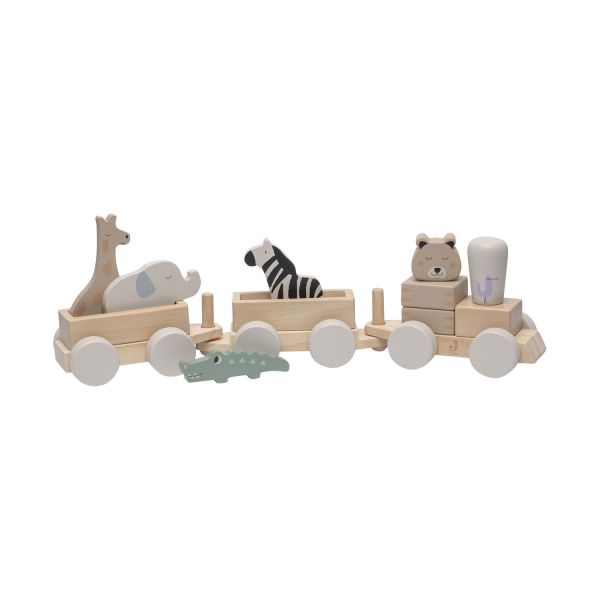 Jollein Jungle Jambo Speelgoedtrein - Hout